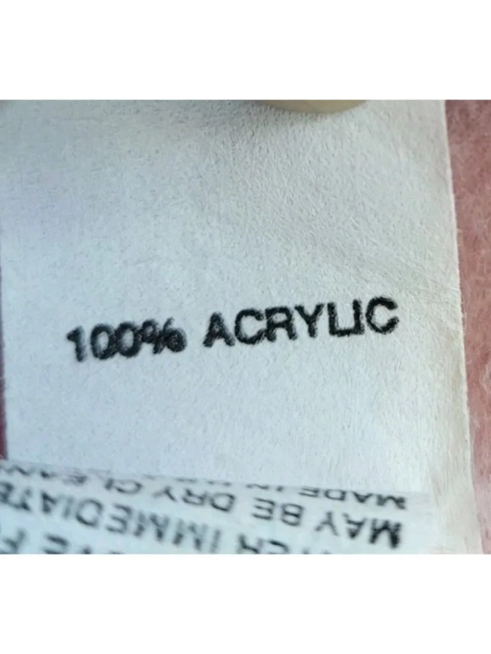 Vtg Blanket Pale Pink Satin Trim 100% Acrylic 92x90 Made in USA Full/Queen‎